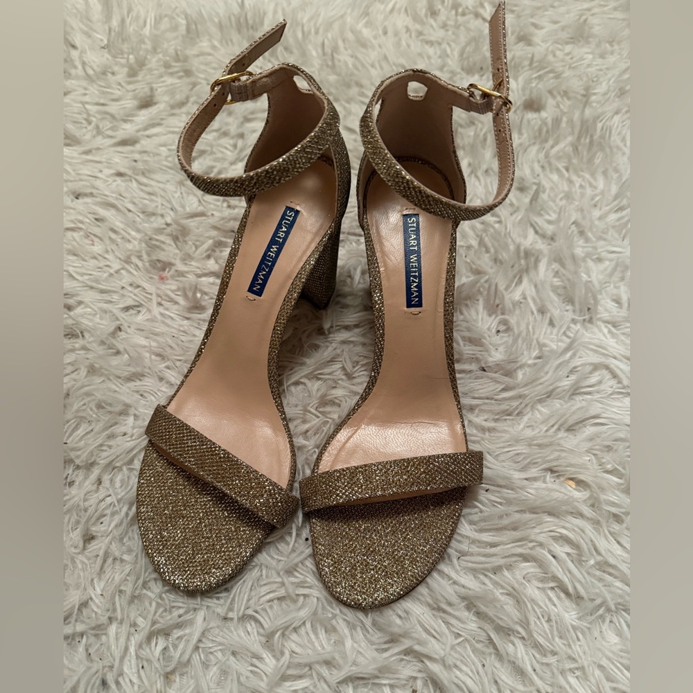 Stuart Weitzman Gold Women's Heels size 8.5